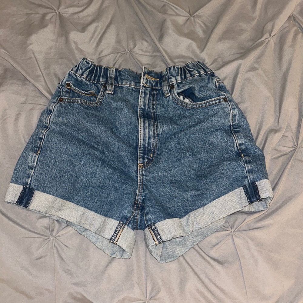 garage jean denim shorts